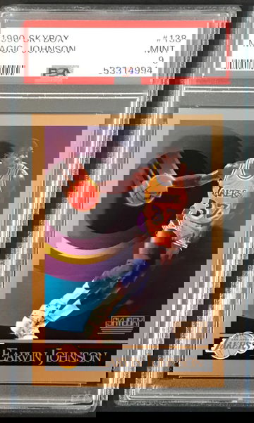 1990-91 Skybox #138 Earvin Magic Johnson PSA 9 MINT