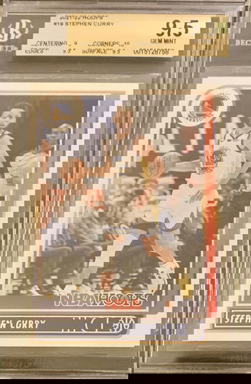 2021-22 Panini NBA Hoops Stephen Curry  #18 - Graded BGS 9.5 Gem Mint Card MT.