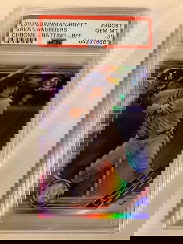 2019 Bowman Draft Chrome Shea Langeliers Refractor