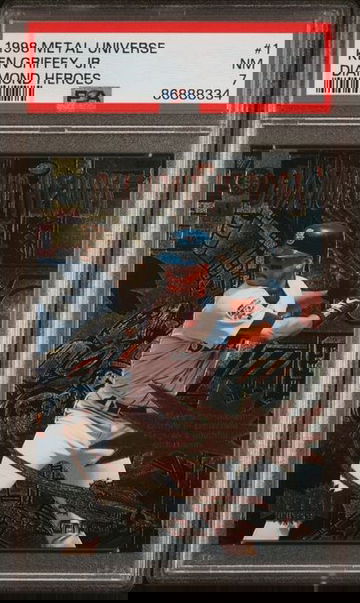 1998 Metal Universe Diamond Heroes Insert #1 Ken Griffey Jr. PSA 7 NM