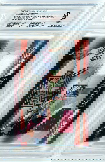 2009 Donruss Elite Extra Edition #4 Back to Back Jacks Materials Posey/Clark BGS 9 MINT!