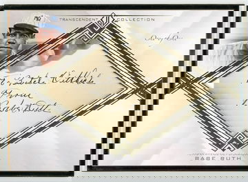 BABE RUTH 2016 Topps Transcendent GOLD Framed Cut Autograph #1/1 Auto Oversized