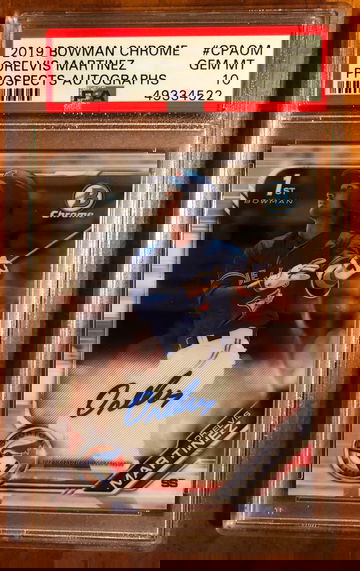 2019 1st Bowman Chrome Orelvis Martinez Auto PSA 10 Gem Mint