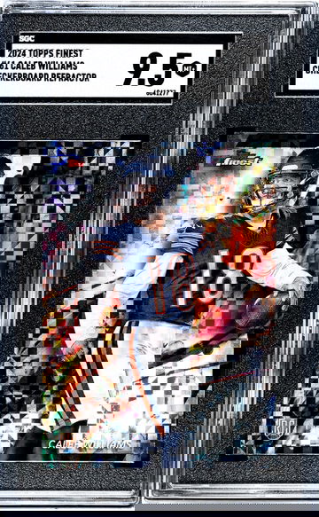 2024 Topps Finest #61 Caleb Williams Checkerboard Refractor SGC 9.5