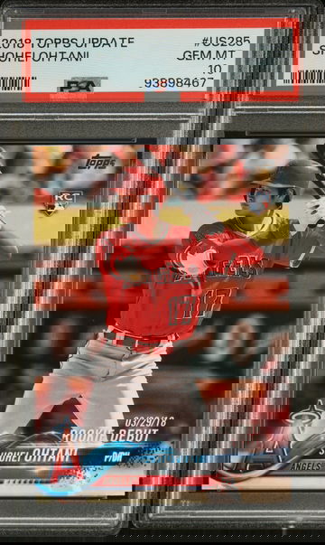 2018 TOPPS UPDATE SHOHEI OHTANI #US285 PSA 10 GEM MT ANGELS RATED ROOKIE