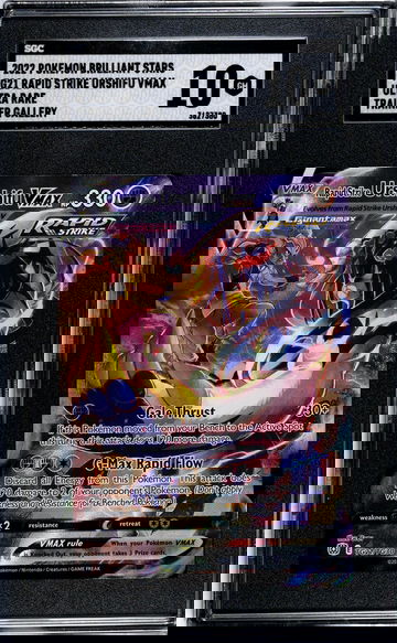 2022 Pokemon Brilliant Stars #TG21 Rapid Strike Urshifu Vmax Ultra Rare Trainer Gallery SGC 10