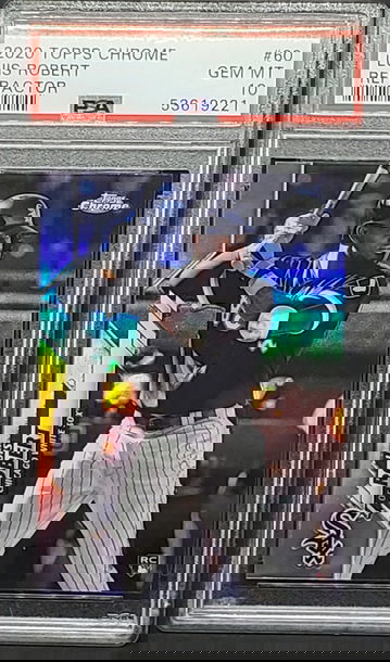 2020 Topps Chrome Luis Robert Refractor PSA 10