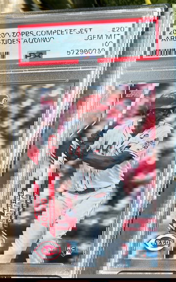 2020 Topps Complete Set Aristides Aquino RC Rookie Card Reds #20 PSA 10 GEM MINT