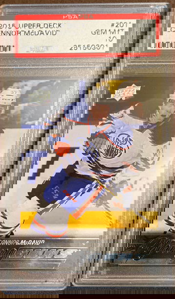 2015 Upper Deck Connor McDavid  Young guns #201 PSA 10