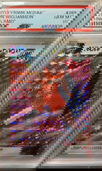 Zion PSA 10 2019 Mosaic Pink Camo