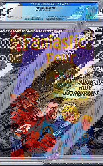 FANTASTIC FOUR #45 CGC 4.5 *FIRST INHUMANS & BLACKBOLT* STAN LEE JACK KIRBY 1965