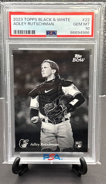 2023 Topps Black & White Adley Rutschman Rookie  PSA 10      