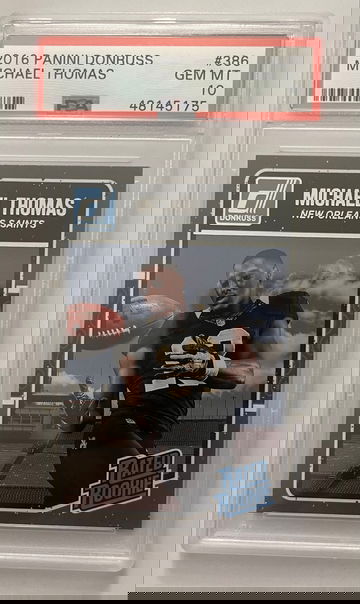 2016 Panini Donruss Michael Thomas Rated Rookie RC #386 PSA 10