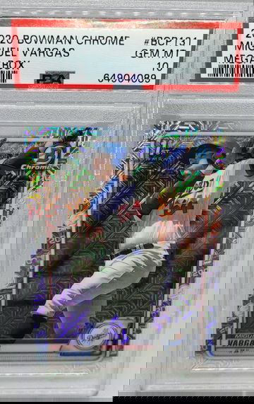 2020 Bowman Chrome Mega Box #BCP131 Miguel Vargas RC PSA 10