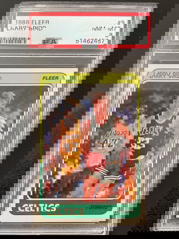 1988 Fleer #9 Larry Bird PSA 8