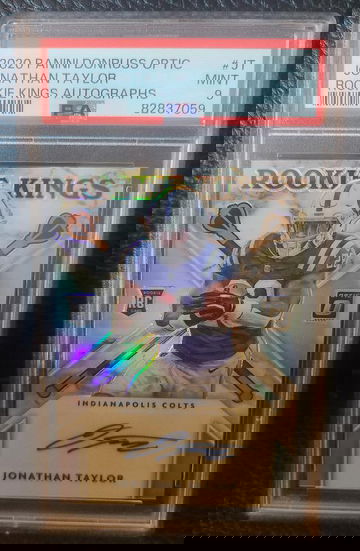 2020 Panini Optic Jonathan Taylor Rookie Kings Auto /49 Psa 9  Jersey Match
