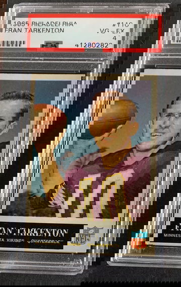 1965 Philadelphia HOF Fran Tarkenton #110 PSA 4 VG-EX