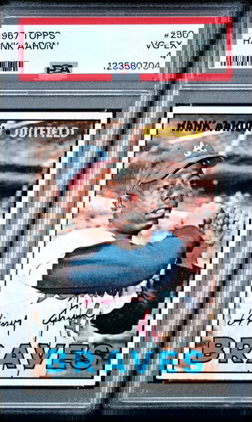 1967 Topps Hank Aaron #250 PSA 4