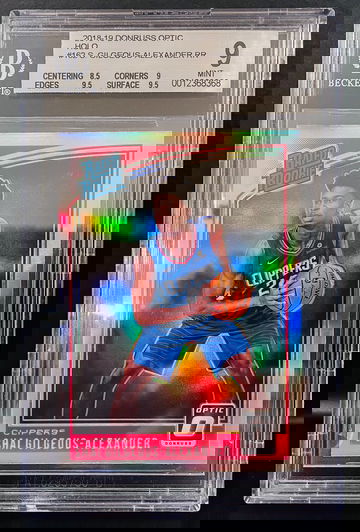 2018-19 Donruss Optic Shai Gilgeous-Alexander Silver Holo Rookie RC #162 BGS 9 Ships From Canada