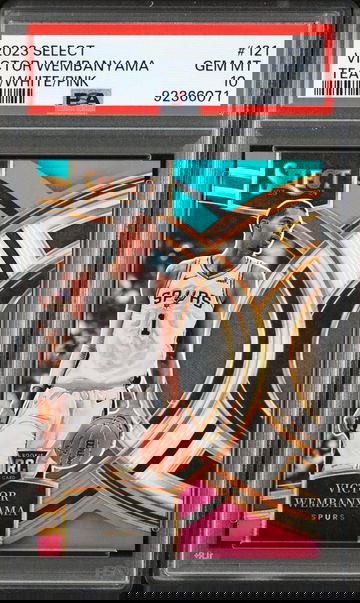 2023 Panini Select /49 Victor Wembanyama Teal/White/Pink # /49 PSA 10 POP 1