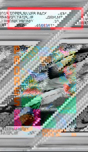 2019 Topps Silver Pack 1984 Chrome Promo 34 Fernando Tatis Jr.