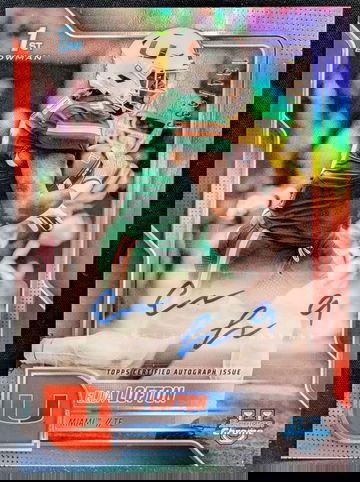 2025 Bowman Chrome University Autograph Refractor #BCA-EL Elija Lofton /299