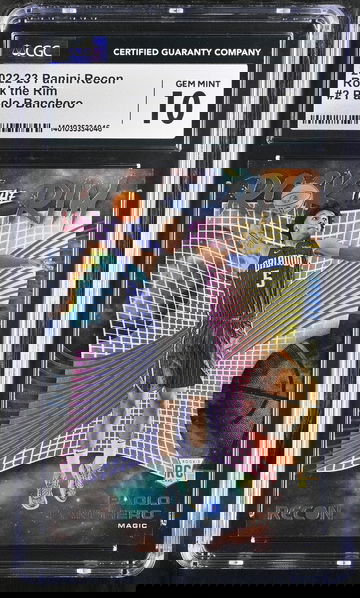 2022-23 PANINI PAOLO BANCHERO RECON ROCK THE RIM #2 CGC 10 BK.A2.12R