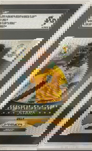 2014  World Cup Pele Silver Prizm #41 SGC 9