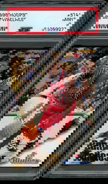 1996 Hoops #314 Ben Wallace PSA MINT 9