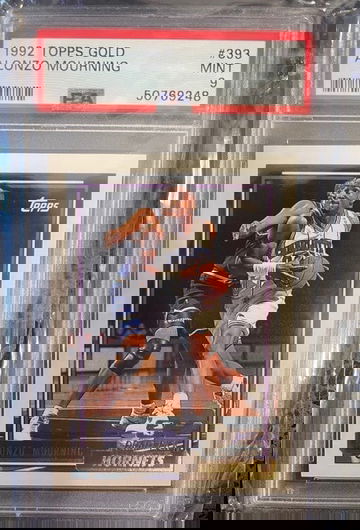 1992 Topps GOLD Alonzo Mourning RC #393 PSA 9