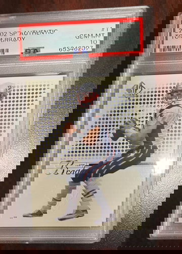 2002 SP Authentic Tom Brady PSA 10