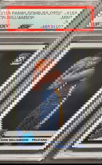 Zion Williamson 2019 Panini Donruss Optic PSA 9