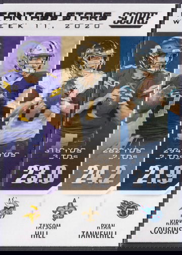 2021 Panini Score Fantasy Stars Cousins Hill Tannehill