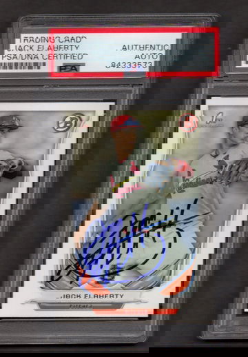 Jack Flaherty Signed Autographed 2014 Bowman Draft #30 PSA DNA COA RC