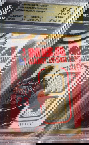 2008 Hot Prospects Michael Jordan NBA Game Issue Jersey /149 BGS 9.5