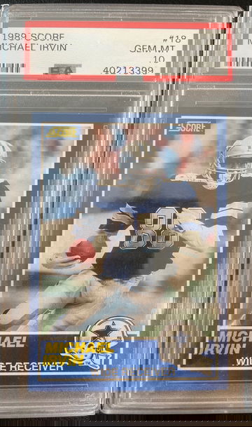 1989 score Michael Irvin PSA 10