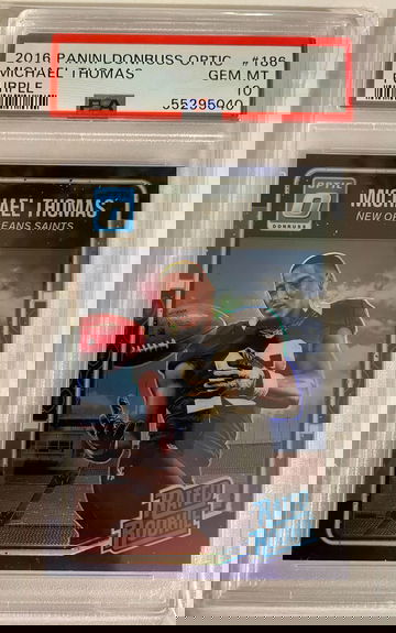 2016 Panini Donruss Optic Michael Thomas Purple PSA 10 Refractor