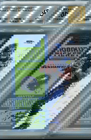 Russell Wilson contenders BGS 9 auto 10