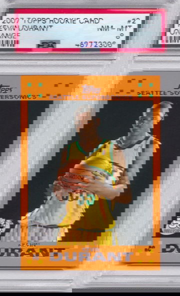 2007 Kevin Durant Topps Orange PSA 8