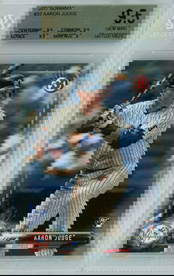 AARON JUDGE - 2017 Bowman Rookie BGS 9.5 Gem Mint - Yankees