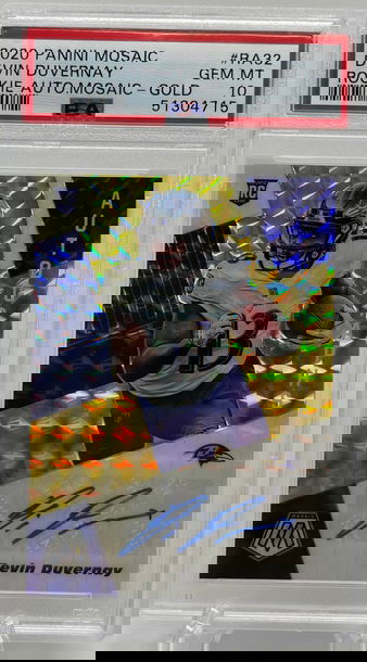 2020 Panini Mosaic Devin Duvernay RC 8/10  Gold Prizm SSP 