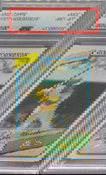 1980 Topps Rickey Henderson PSA 8