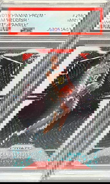 2019 Panini Prizm Cam Reddish 256 White Sparkle SSP PSA 9 RC Rookie