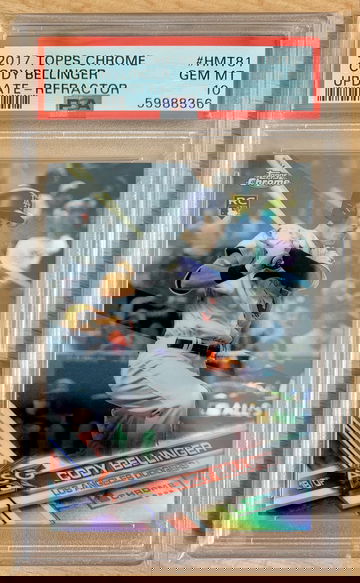 Cody Bellinger 2017 Topps Chrome Update RC Refractor /250 Rookie HMT81 Rookie PSA 10 Gem Mint