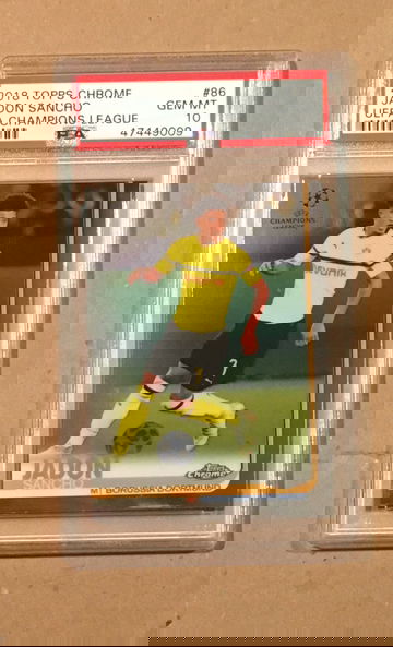 2018 Topps Chrome Jadon Sancho Rookie PSA 10