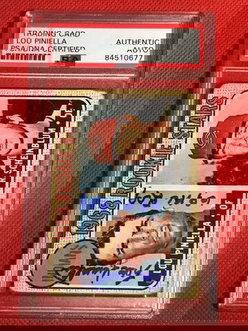 Lou Piniella RC Auto 1968 Indians PSA/DNA