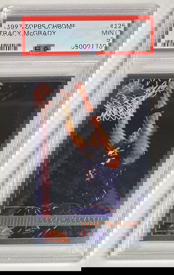 1997 Topps Chrome #125 Tracy Mcgrady Rookie RC PSA 9 MINT