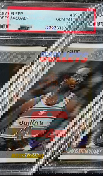 1987 Fleer Basketball #69 Moses Malone PSA 10 GEM MINT