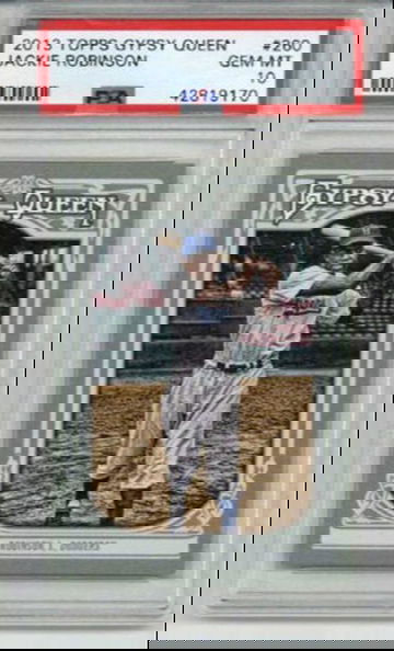 2013 TOPPS GYPSY QUEEN #260 JACKIE ROBINSON BASEBALL CARD DODGERS PSA 10 LOW POP