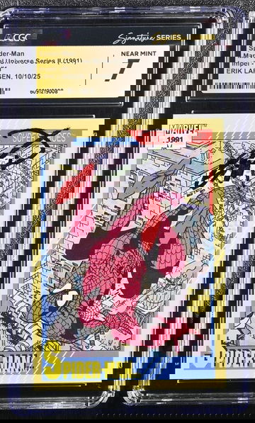 1991 Impel Marvel Universe Series II | Spider-Man #1 | CGC SS 7 NEAR MINT | Artist: Erik Larsen